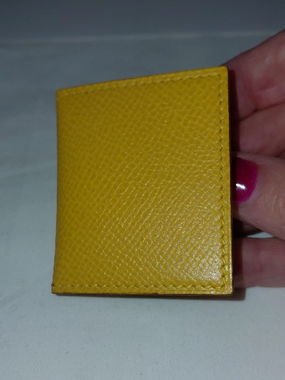 LOW START!! Hermes Yellow Epsom Calfskin Leather Mini Photo Album!VGC - Picture 10 of 10